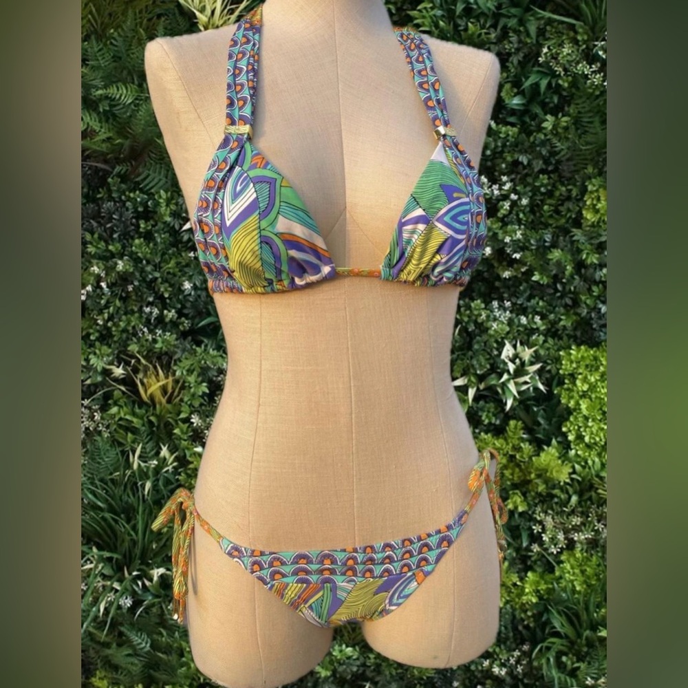 Trina Turk swim Colorful Patterned Bikini Set